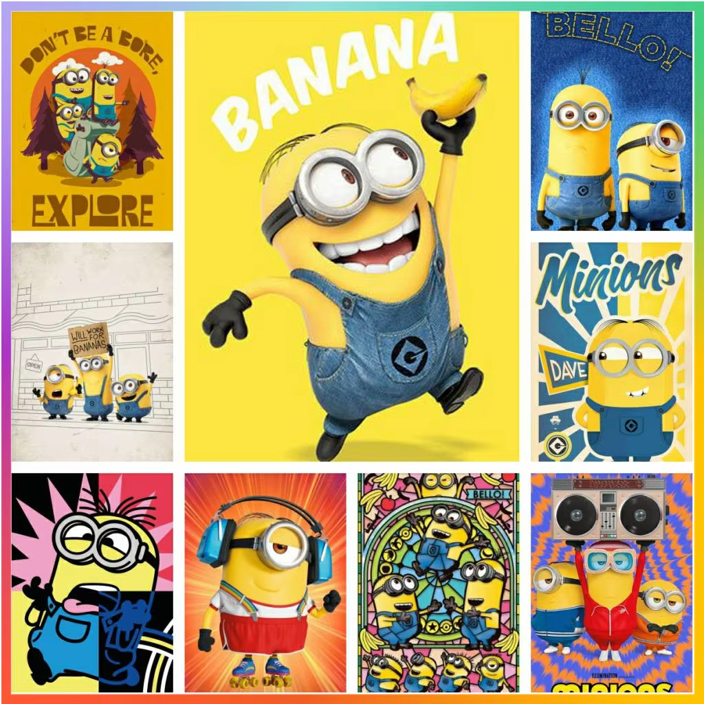Embroidery Lovers - Cartoon Lovely Cute-M-Minions Diamond Painting Puzzle