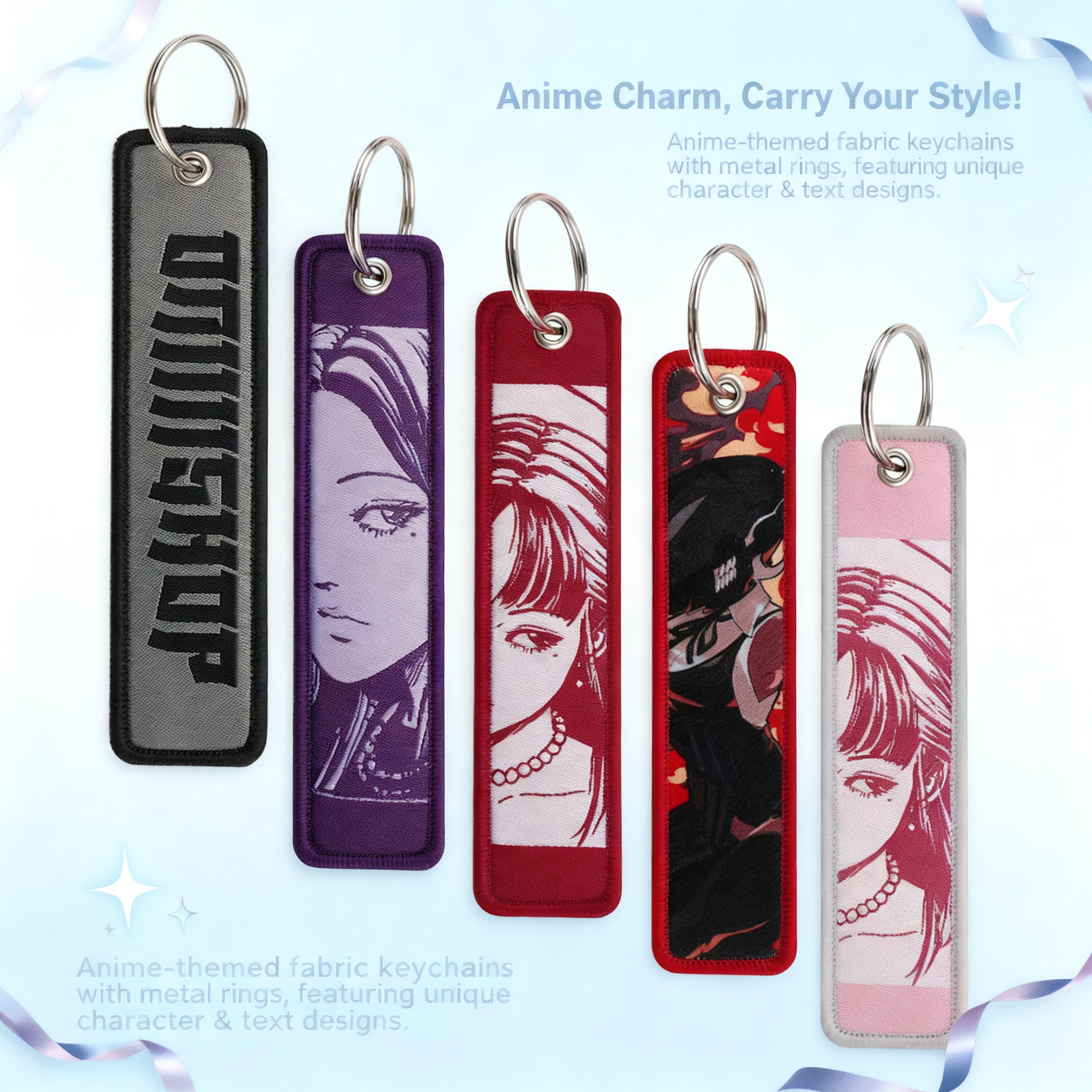 Embroidery Gift - Anime Girls Embroidery Key Fobs Cool
