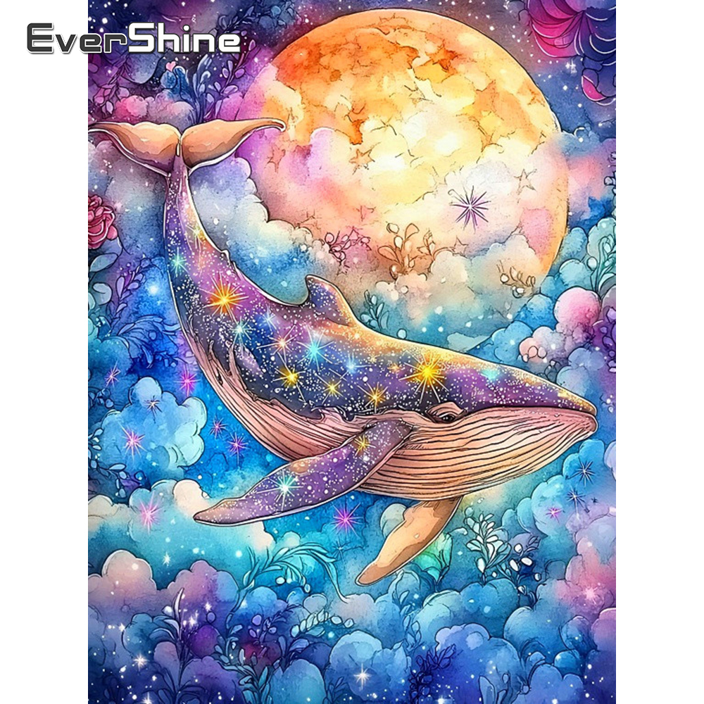 Embroidery Whale - Evershine Full Drill Diamond Embroidery Whale