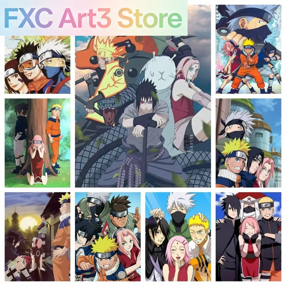 Embroidery Gift - Frameless 1pc Naruto Class Seven New