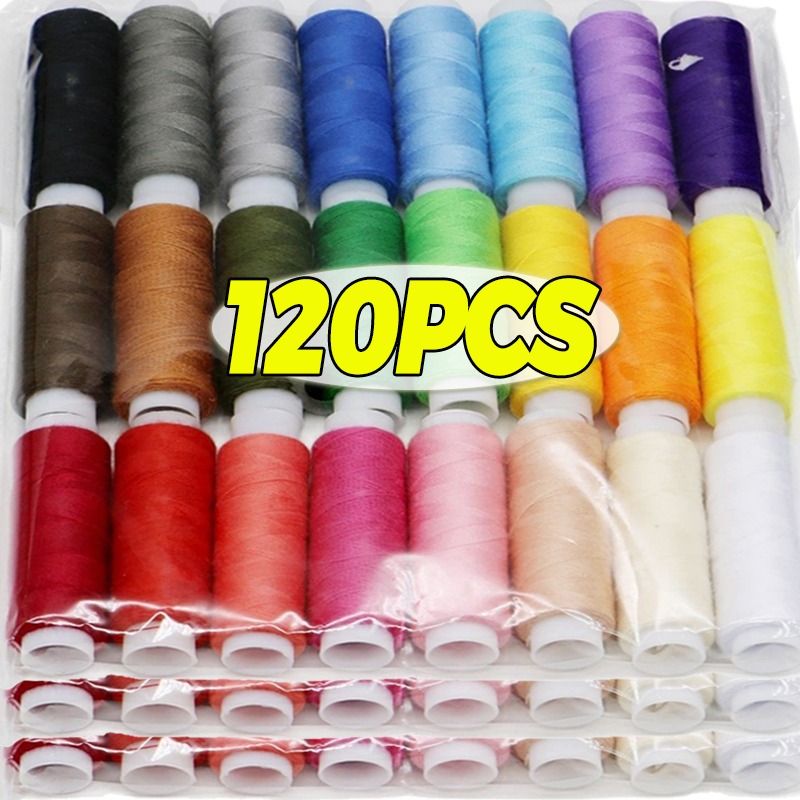 Embroidery Machine Computerized - Colourful Bobbins Sewing Thread Roll Machine