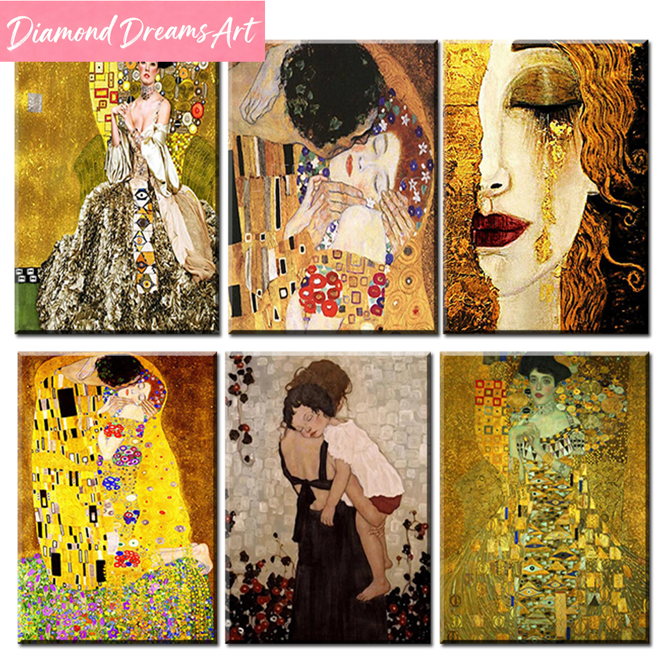 Embroidery Lovers - Love Kiss Diamond Painting Gustav Klimt