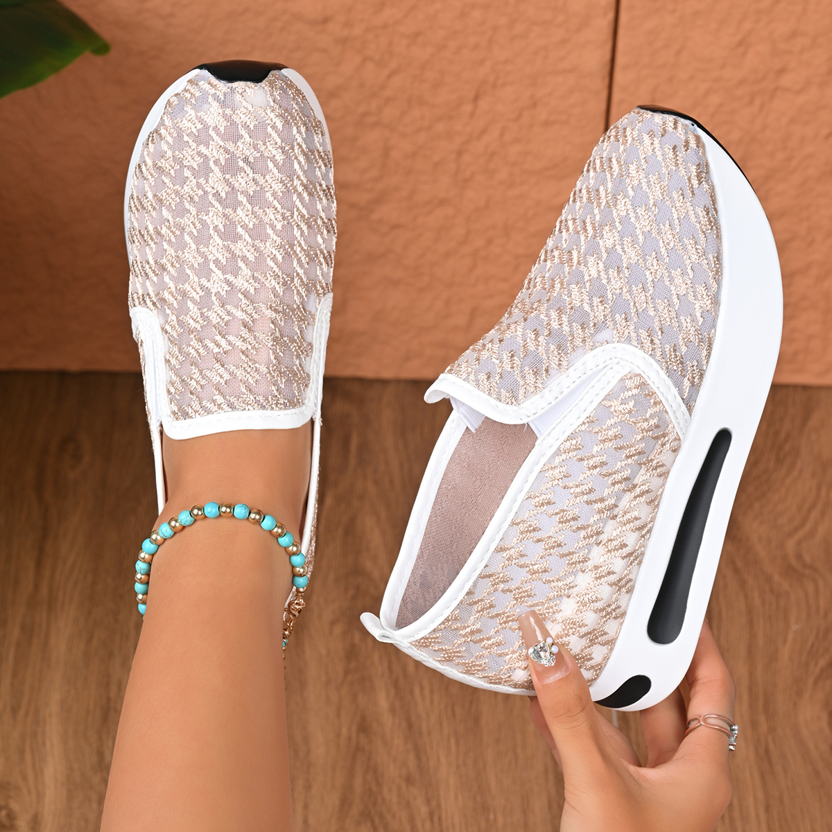Embroidery Free Pattern - Women Sneakers Women Floral Pattern Round