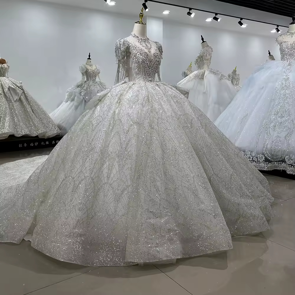 Bridal Wedding Dress Short Sle - Embroidery Organza 评论和价格