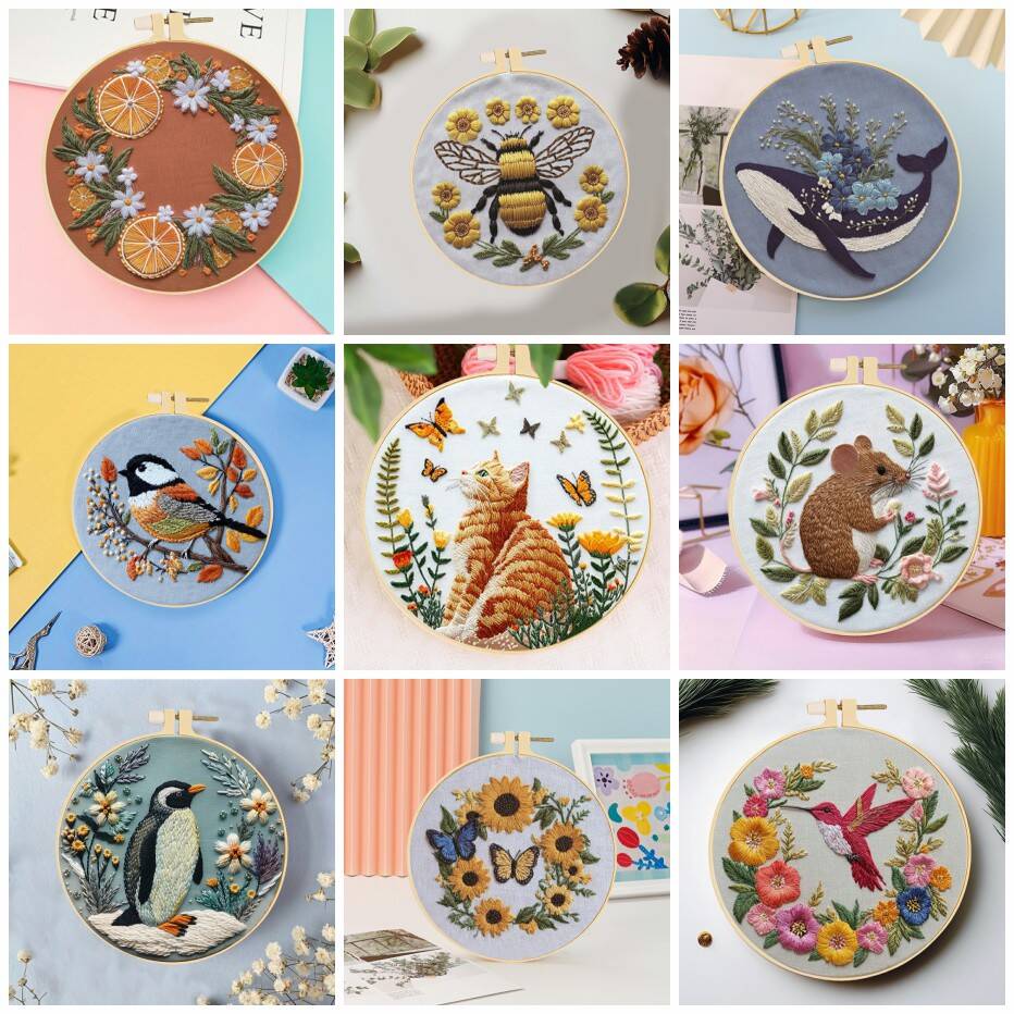 1pc DIY Embroidery Supplies An - Embroidery Whale 评论和价格