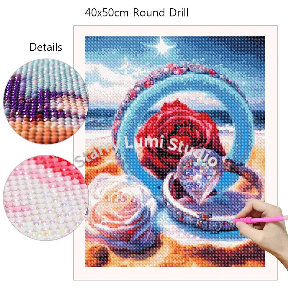 40x50cm AB Diamond Painting Em - Embroidery Lovers 评论和价格
