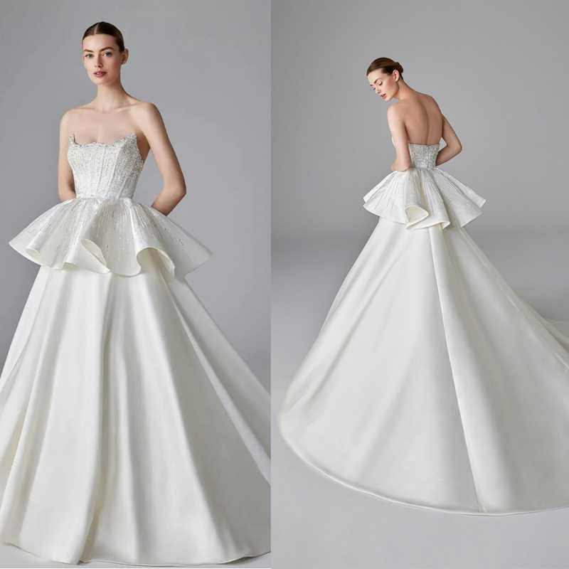 Elegant Wedding Dress A-Line S - Embroidery Online Designs 评论和价格
