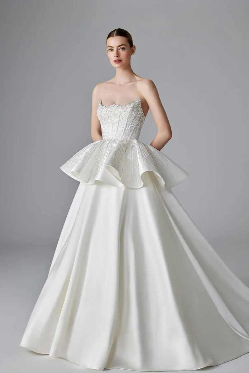 Elegant Wedding Dress A-Line S - Embroidery Online Designs 评论和价格