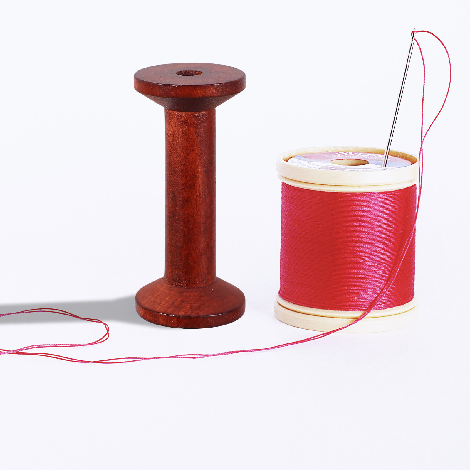 6Pcs Smooth Wood Thread Spools - Embroidery Thread 评论和价格