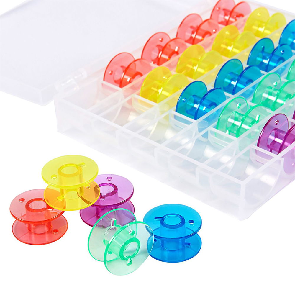 25Pcs/Set Plastic Threads Bobb - Embroidery Machine Computerized 评论和价格