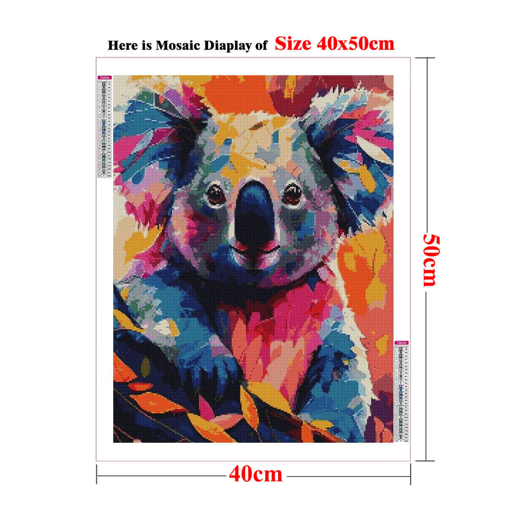 Koala Animal with Flower Art A - Embroidery Lovers 评论和价格