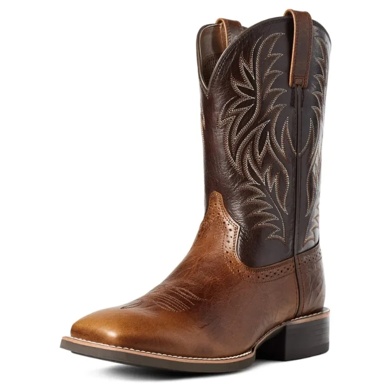Men High Boots Embroidery Retr - Embroidery Thread 评论和价格