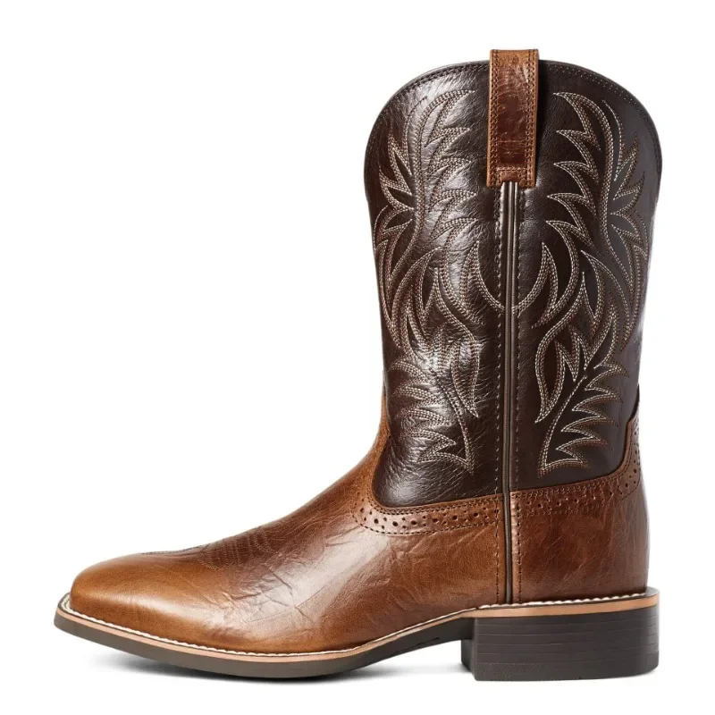 Men High Boots Embroidery Retr - Embroidery Thread 评论和价格