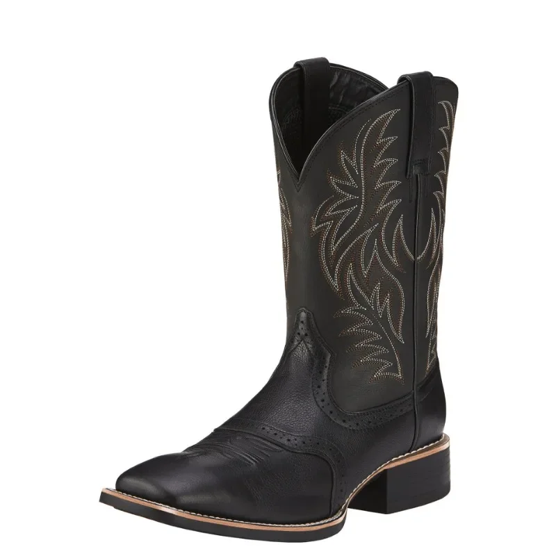 Men High Boots Embroidery Retr - Embroidery Thread 评论和价格