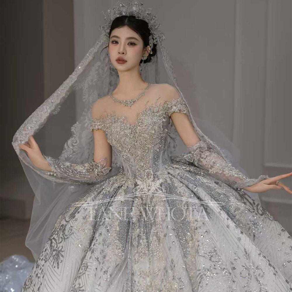 Vestidos Noivas O-Neck Short S - Embroidery Organza 评论和价格