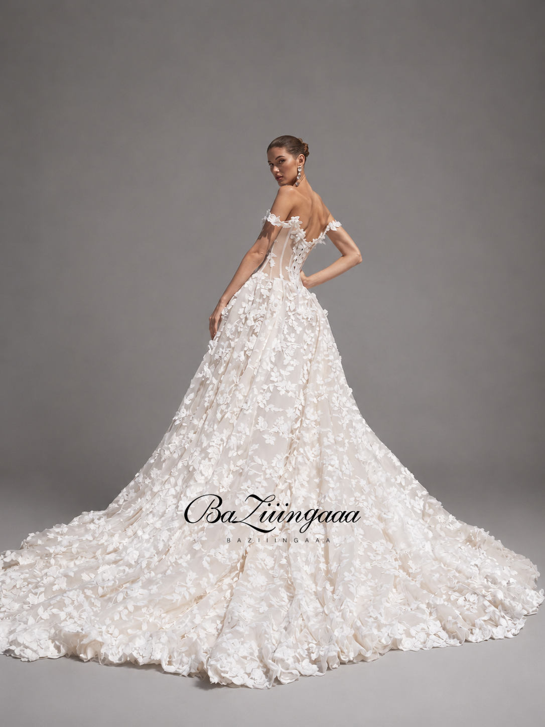 Floral Print Wedding Dresses L - Embroidery Online Designs 评论和价格