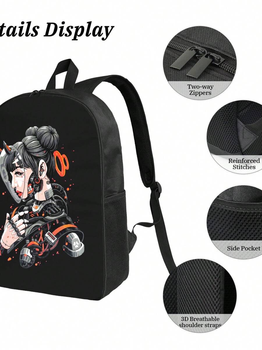 Cyberpunk Cyborg Girl Waterpro - Embroidery Computer 评论和价格