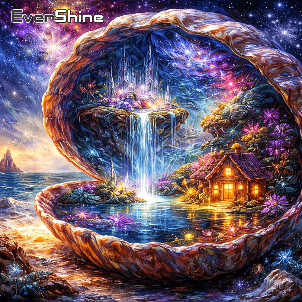 EverShine Diamond Mosaic Shell - Embroidery Cross Stitch Patterns 评论和价格