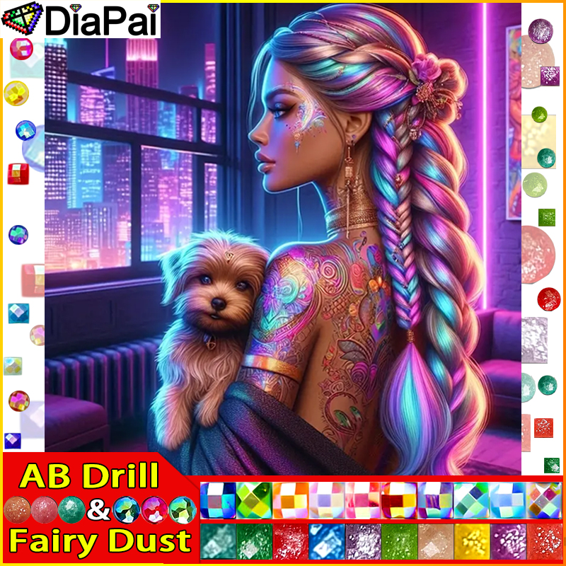 DIAPAI Fairy Dust AB Full Diam - Embroidery Cross Stitch Patterns 评论和价格