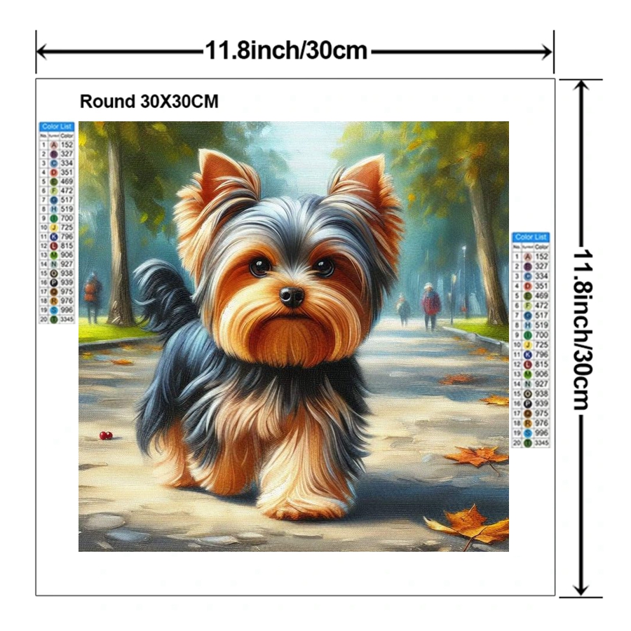 Yorkshire Terrier Dog 5D DIY D - Embroidery Handicraft 评论和价格