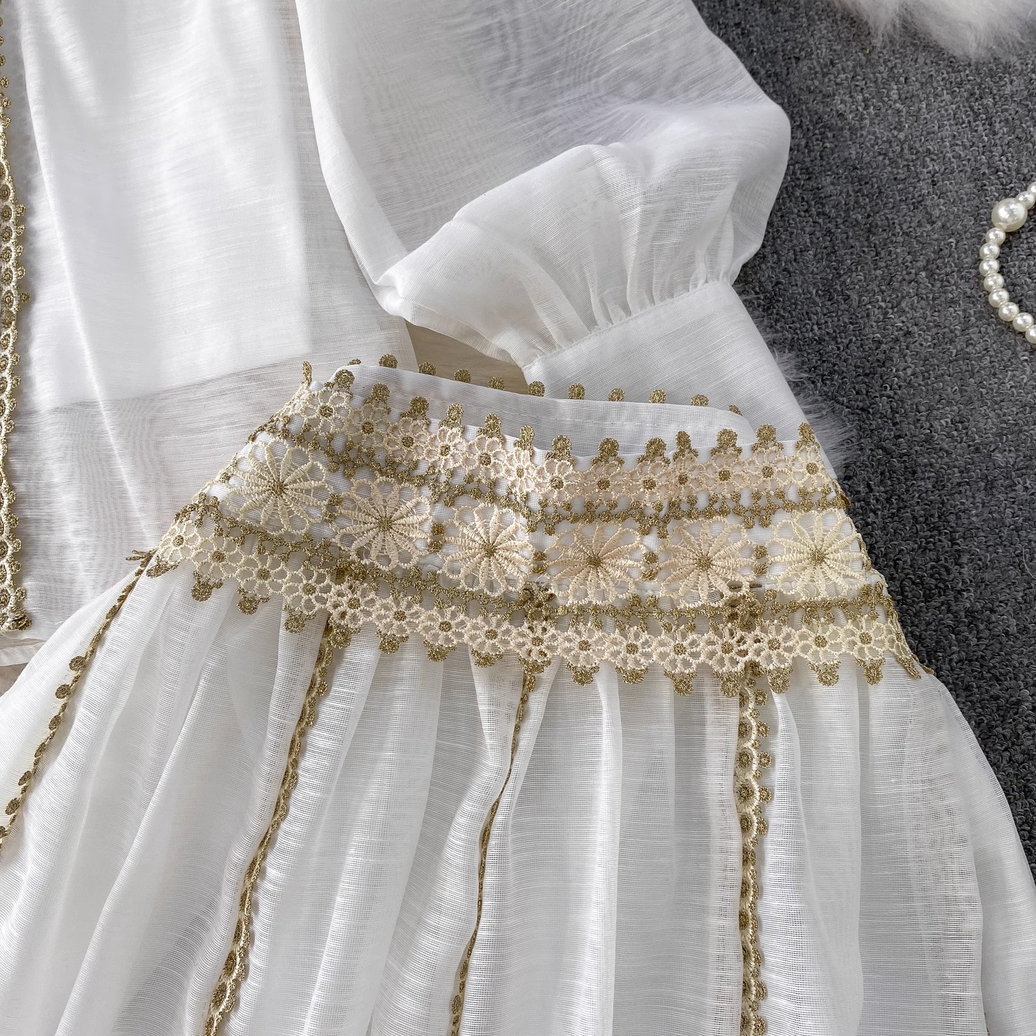 Elegant Shirt Skirt Suit Women - Embroidery Blouse 评论和价格