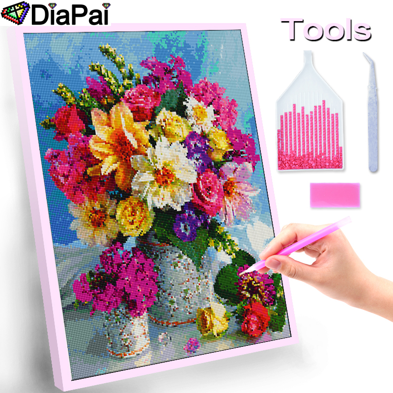 DiaPai Full Diamond Embroidery - Embroidery Cross Stitch Patterns 评论和价格