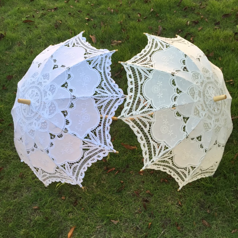 New Vintage Lace Umbrella Hand - Embroidery Gift 评论和价格
