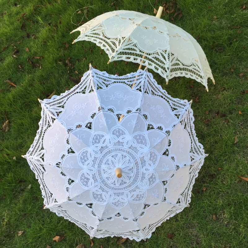 New Vintage Lace Umbrella Hand - Embroidery Gift 评论和价格