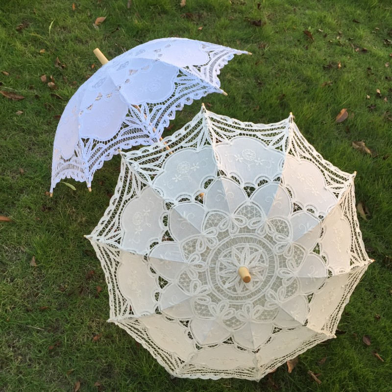New Vintage Lace Umbrella Hand - Embroidery Gift 评论和价格
