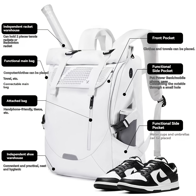 Badminton bag, tennis fitness  - Embroidery Computer 评论和价格