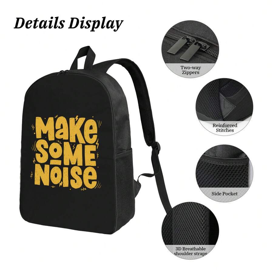 Black Polyester Backpack For S - Embroidery Computer 评论和价格