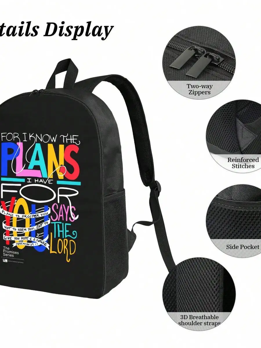 Waterproof Laptop Backpack Lar - Embroidery Computer 评论和价格
