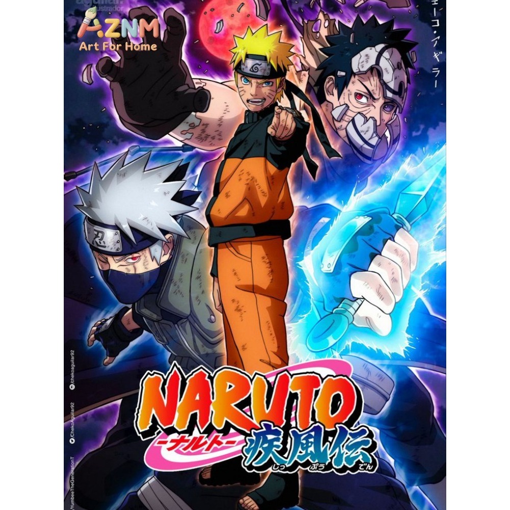 Frameless 1pc Naruto Class Sev - Embroidery Gift 评论和价格
