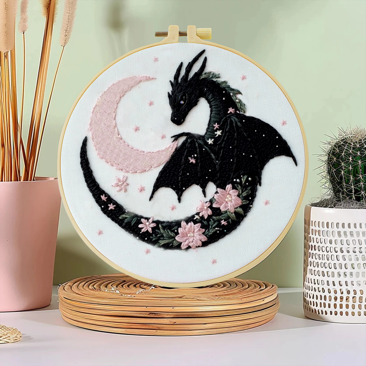 1pc 20X20CM/7.87inch The Drago - Embroidery Whale 评论和价格