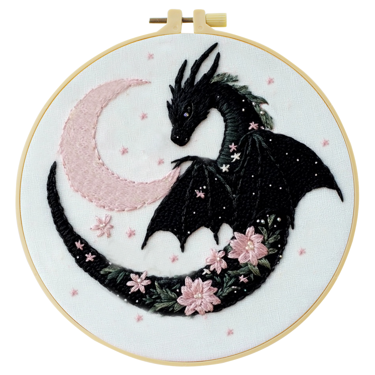 1pc 20X20CM/7.87inch The Drago - Embroidery Whale 评论和价格