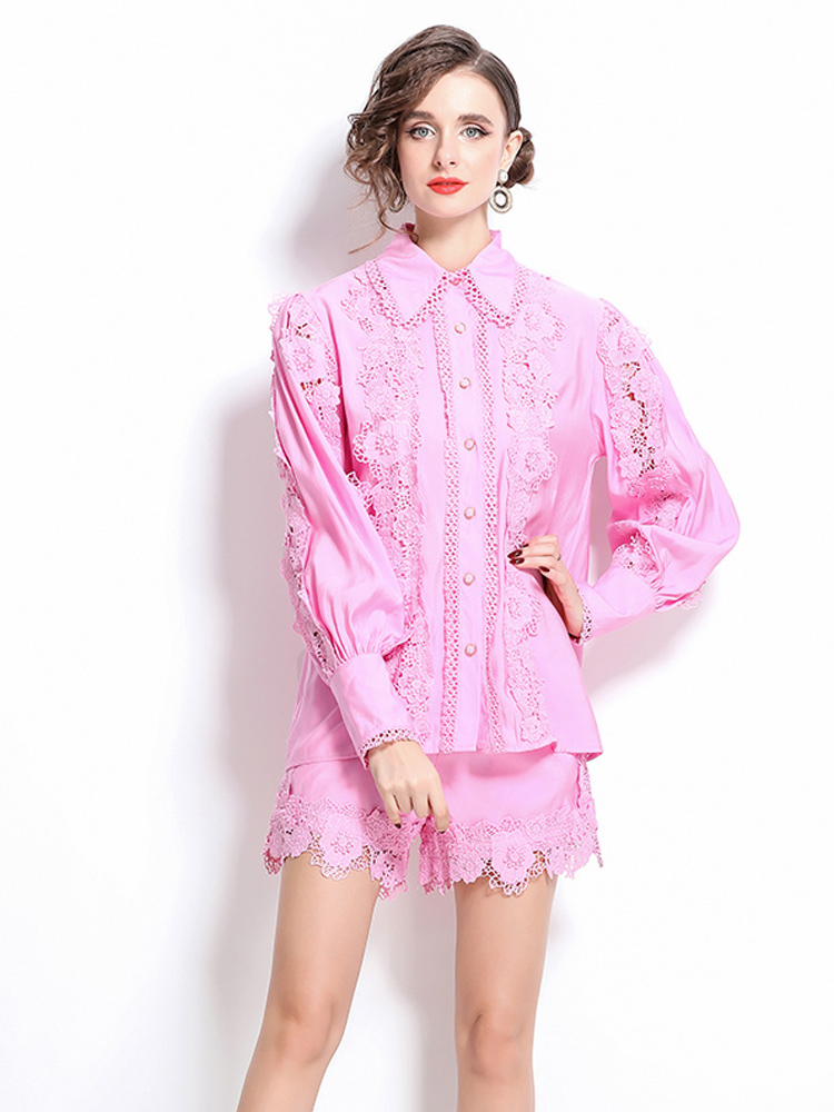 Luxury Women Lace patchwork 2  - Embroidery Blouse 评论和价格