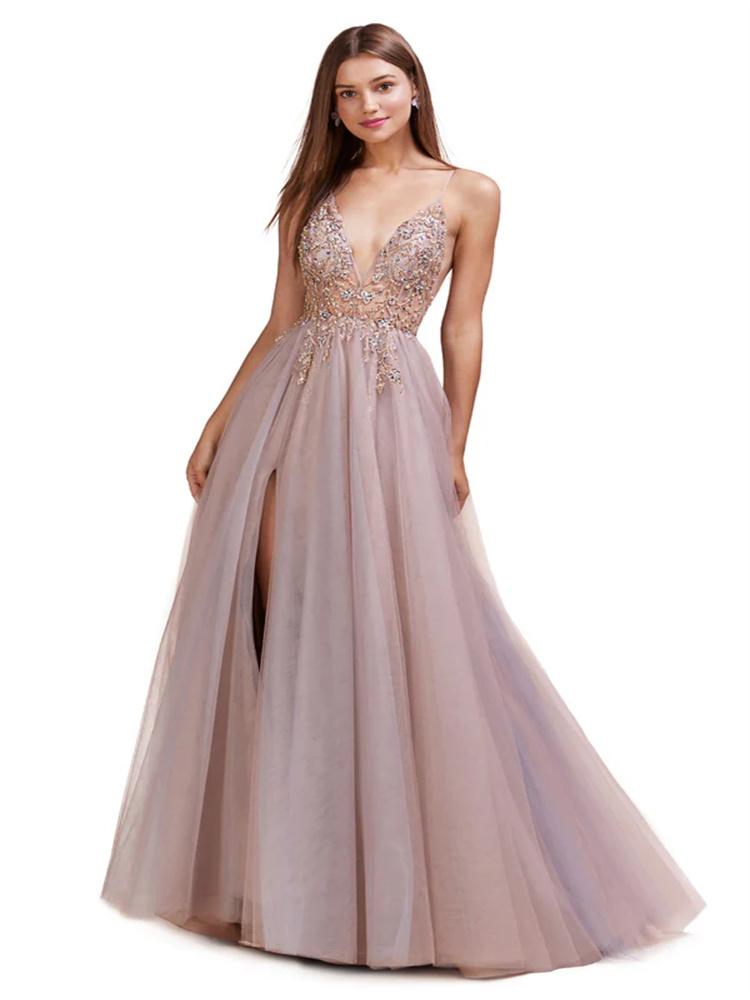 A-line Embroidered Tulle Dress - Embroidery Online Designs 评论和价格