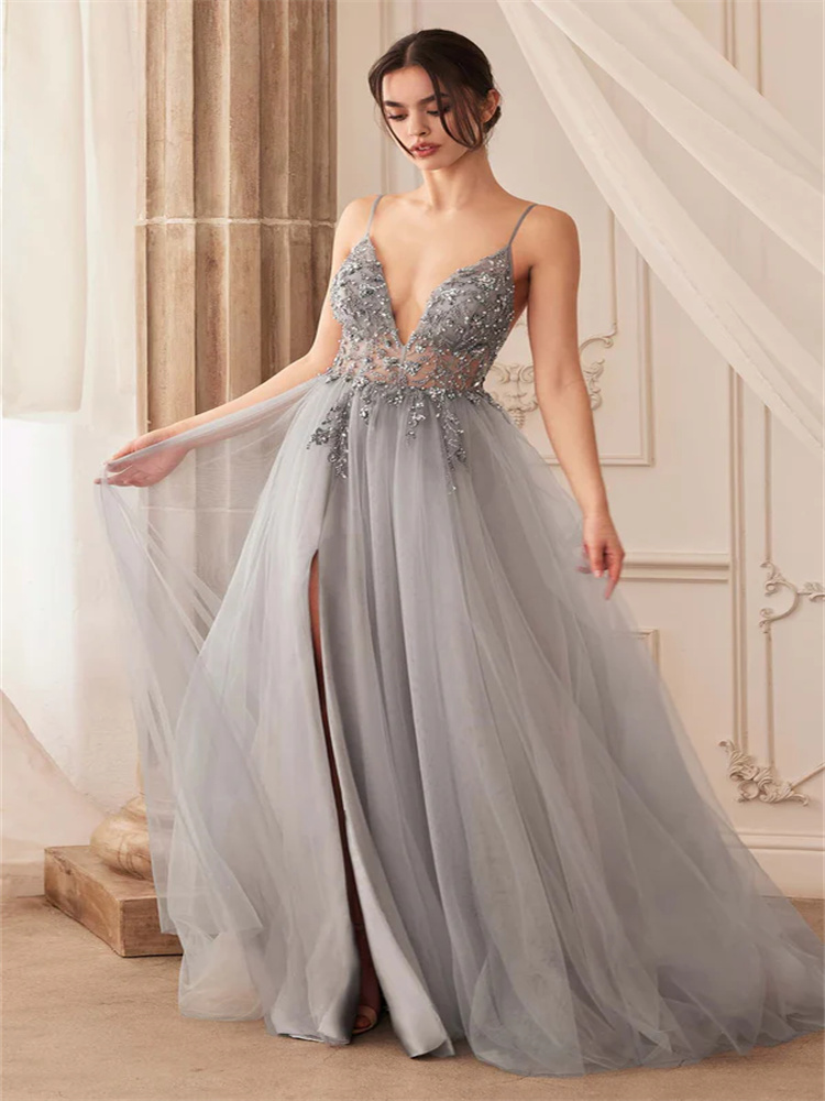 A-line Embroidered Tulle Dress - Embroidery Online Designs 评论和价格