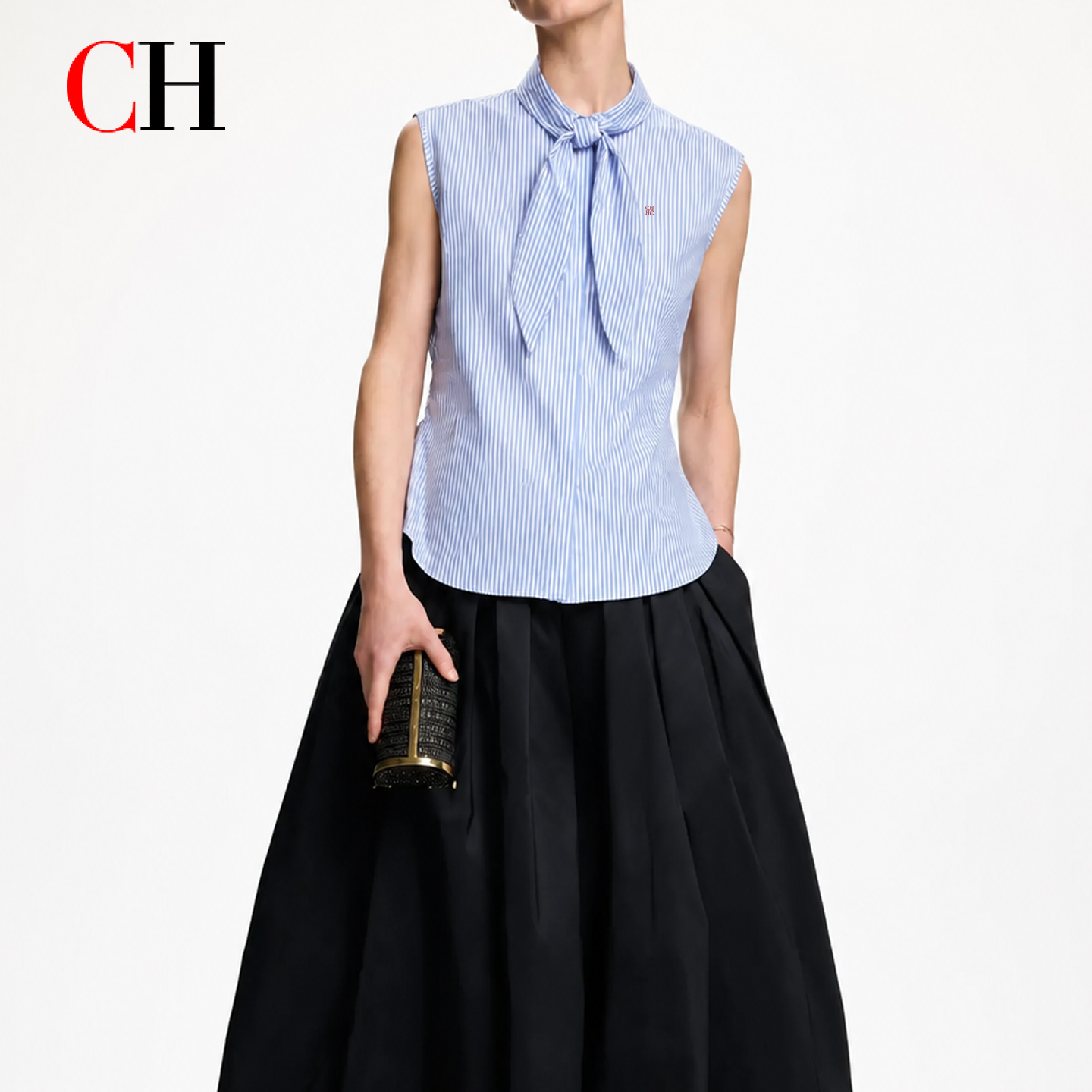 CH Embroidered Sleeveless Shir - Embroidery Men Shirt 评论和价格