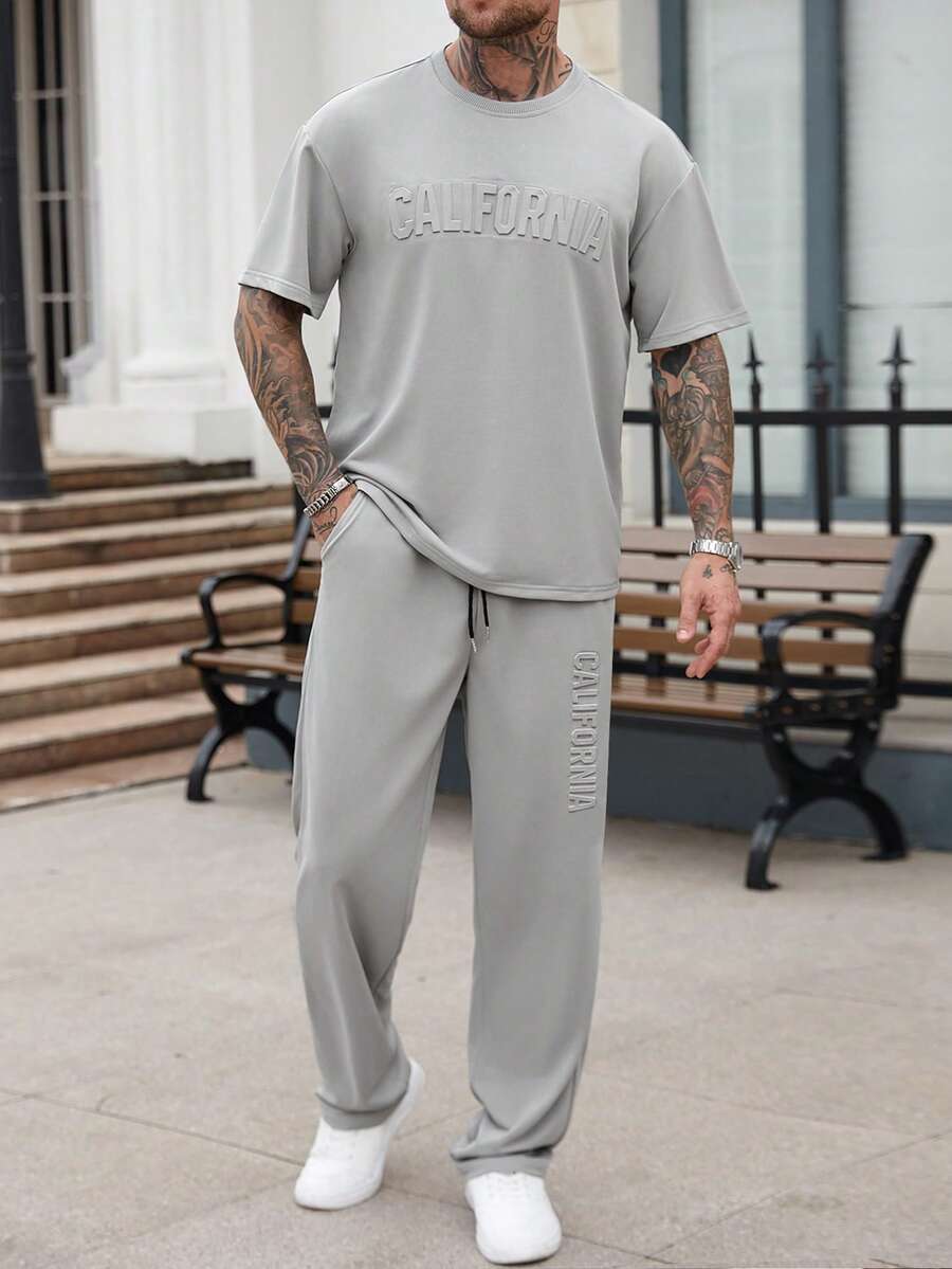 Mens Casual Solid Color Letter - Embroidery Cotton Shirt 评论和价格