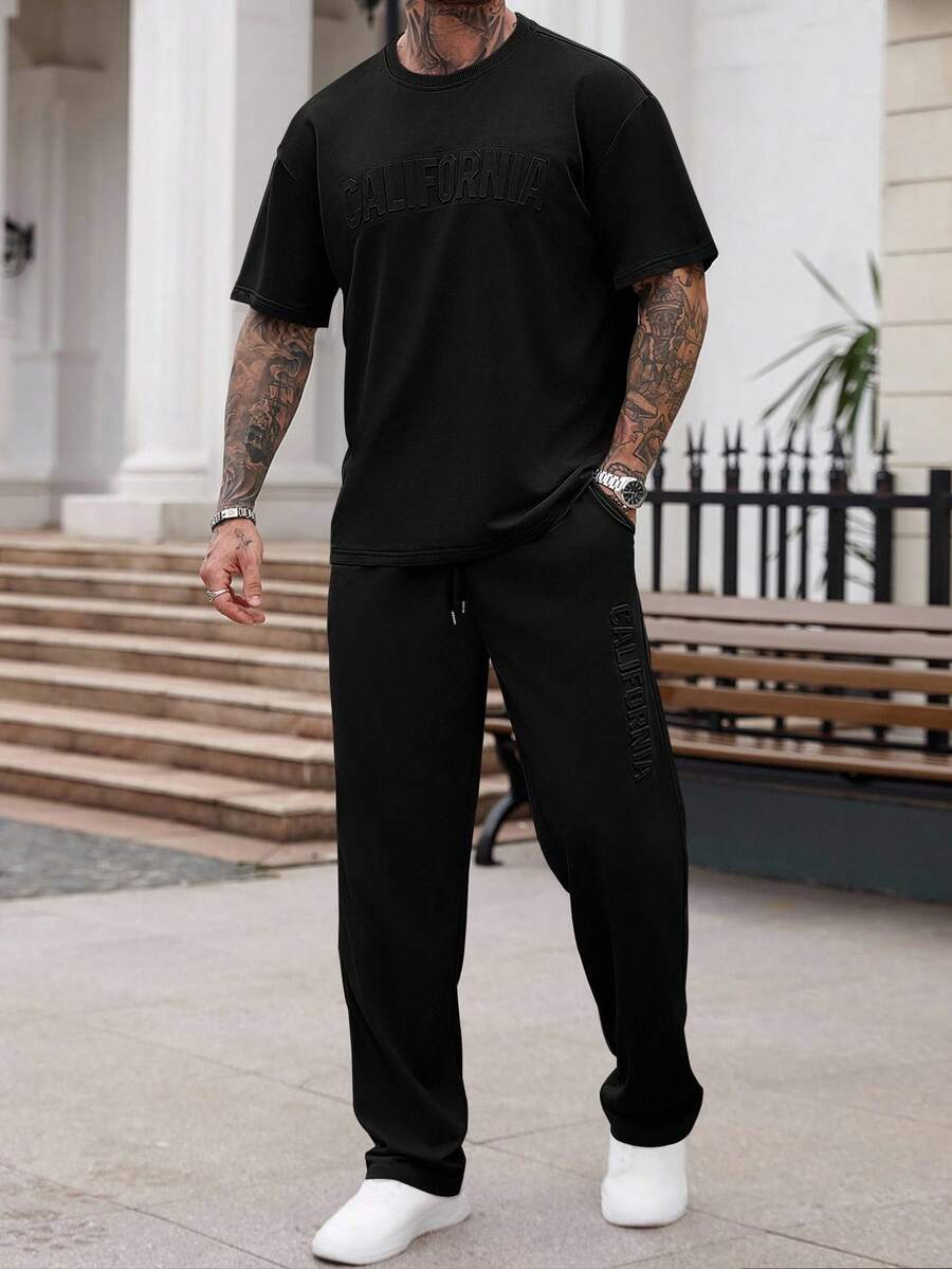 Mens Casual Solid Color Letter - Embroidery Cotton Shirt 评论和价格