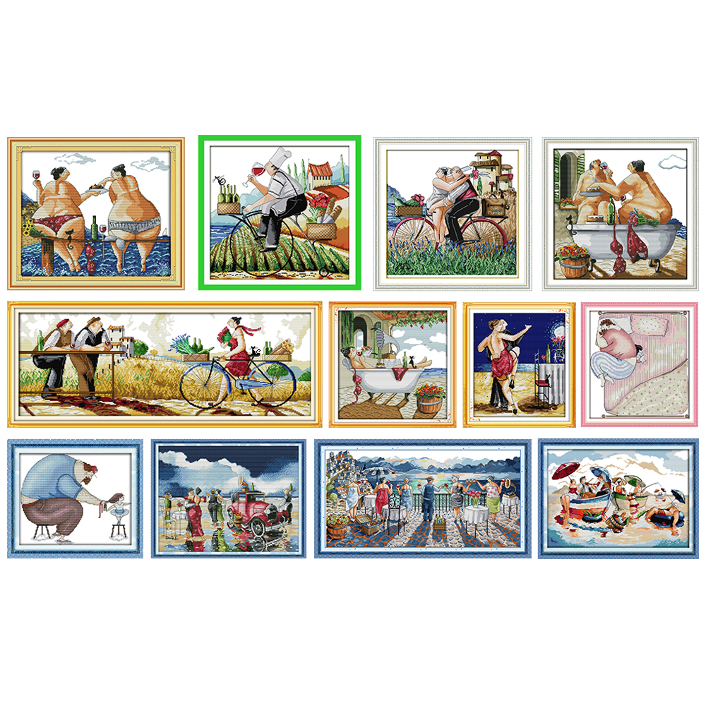 Cross Stitch Kits for Beach, F - Embroidery Lovers 评论和价格