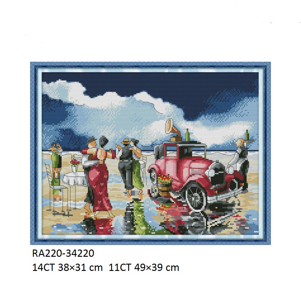 Cross Stitch Kits for Beach, F - Embroidery Lovers 评论和价格