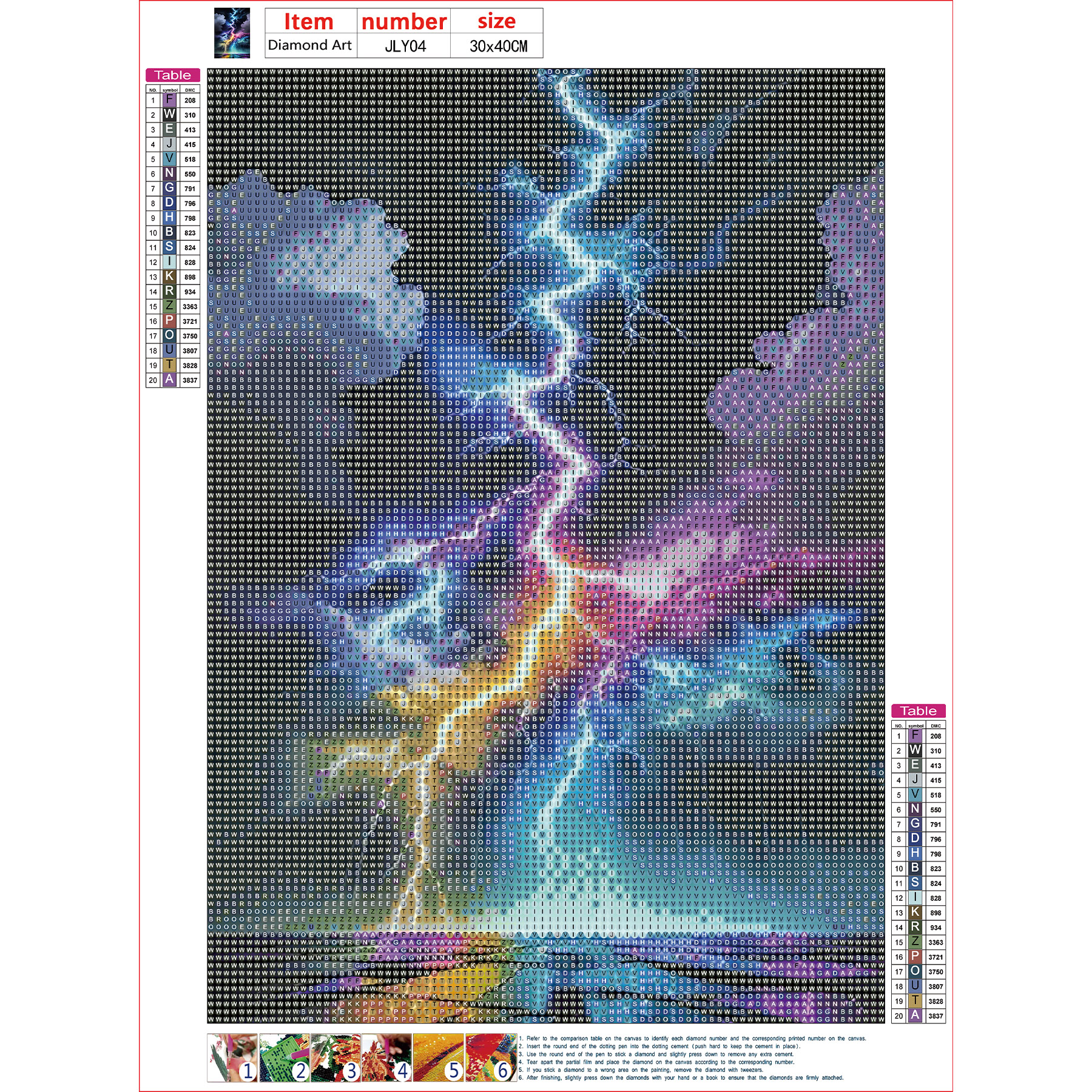 DIY Diamond Painting Colorful  - Embroidery Free Pattern 评论和价格