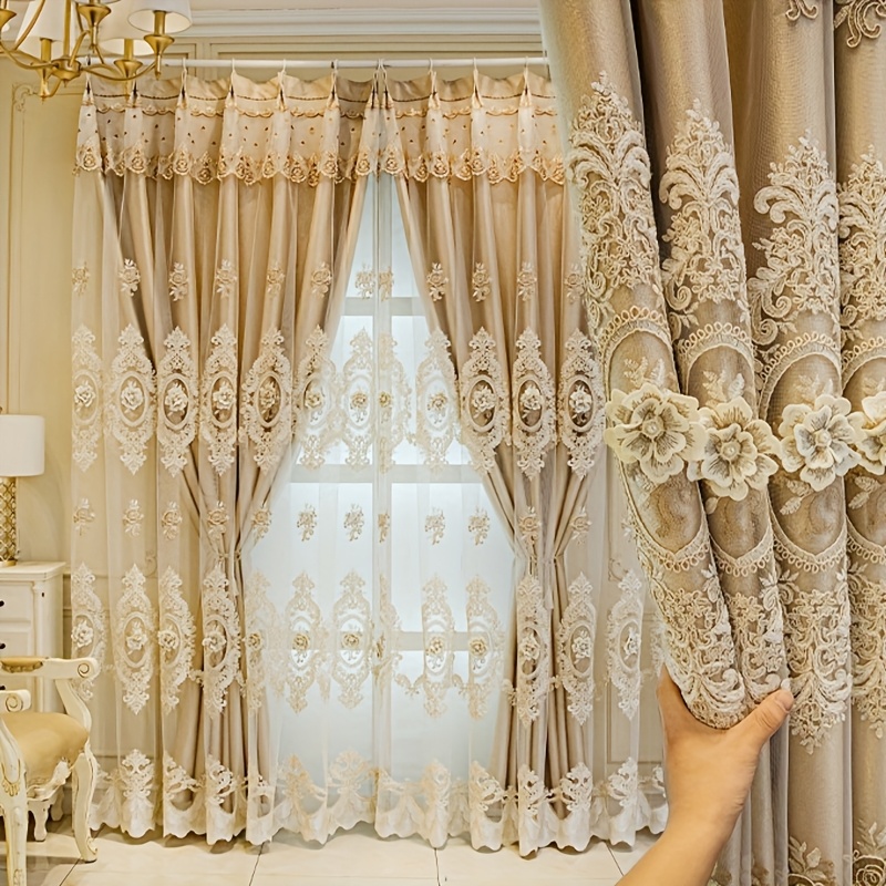 1pc Luxury Double-layer Europe - Embroidery Free Pattern 评论和价格