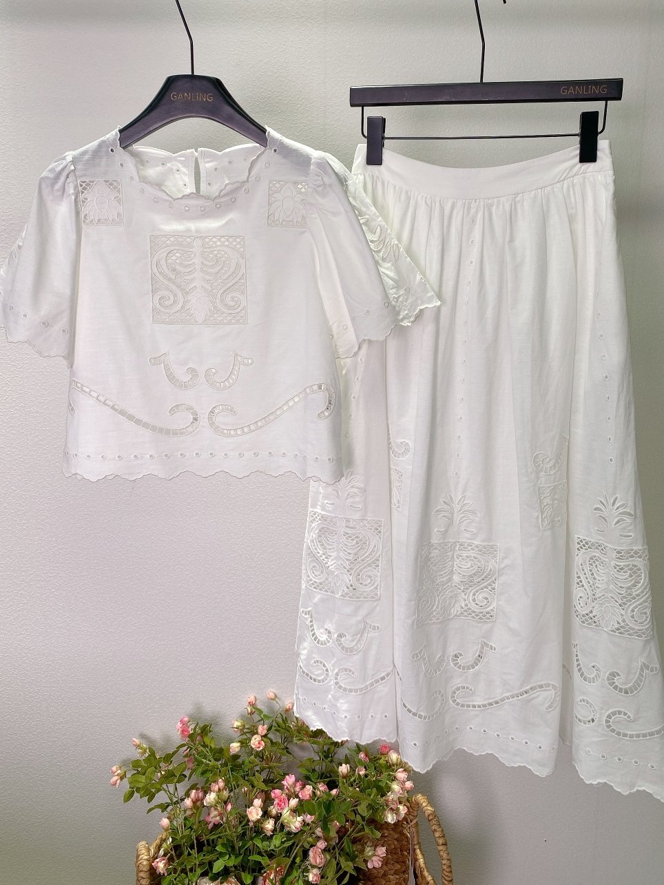 2026 New Hollow Embroidery Sho - Embroidery Cotton Shirt 评论和价格
