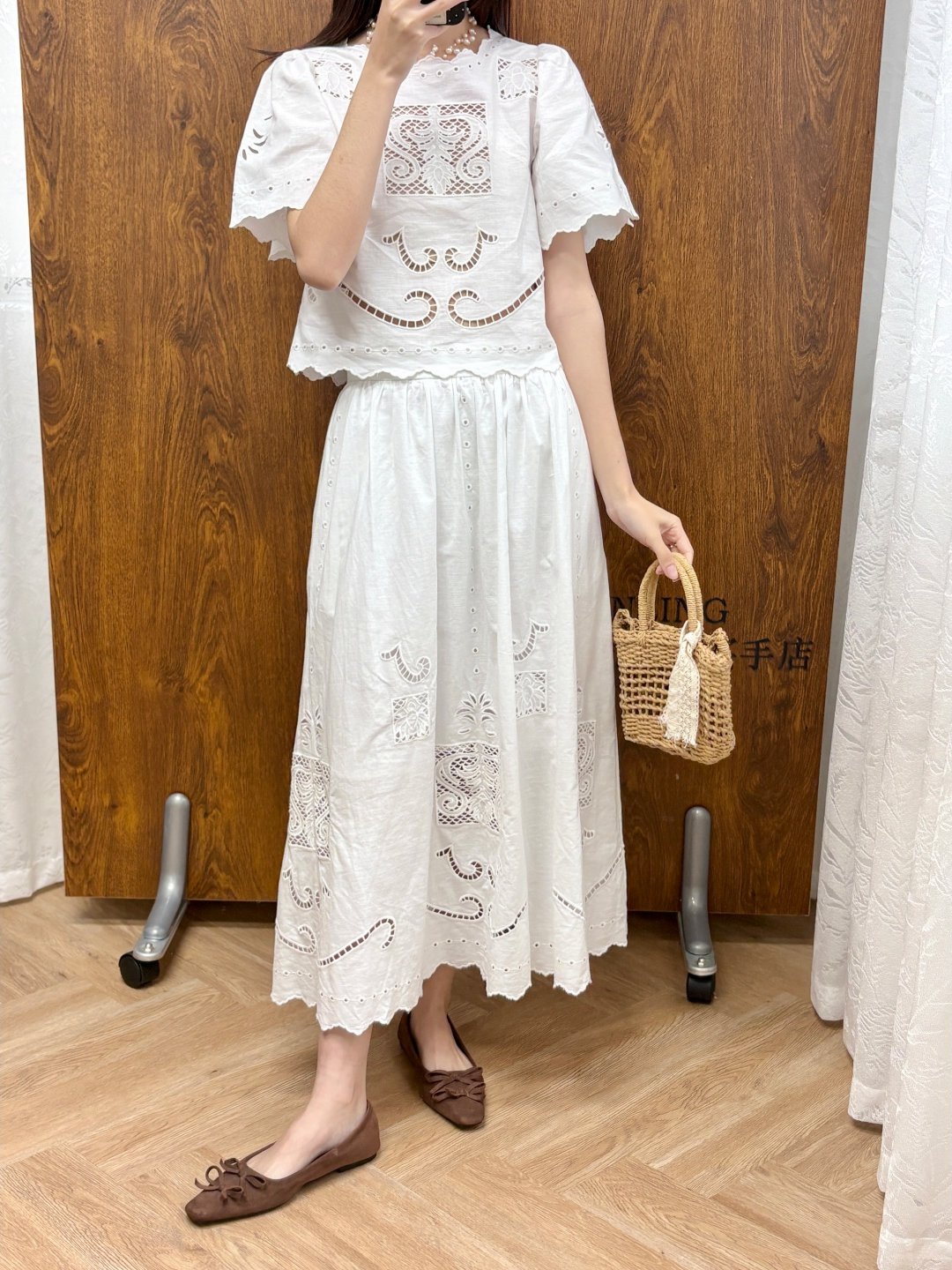 2026 New Hollow Embroidery Sho - Embroidery Cotton Shirt 评论和价格