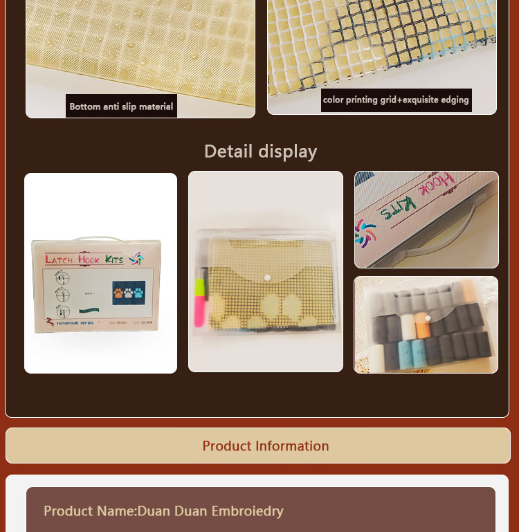 Latch hook rug kits with Pre-P - Embroidery Cross Stitch Patterns 评论和价格