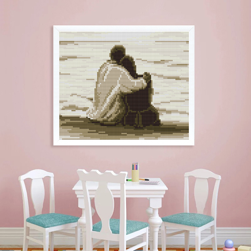 Seaside couple counted and sta - Embroidery Lovers 评论和价格
