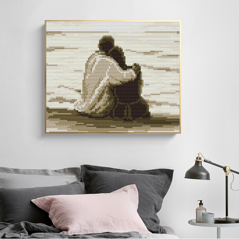 Seaside couple counted and sta - Embroidery Lovers 评论和价格
